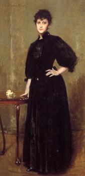 威廉 梅裡特 查斯 Lady in Black aka Mrs Leslie Cotton 威廉 梅裡特 查斯 Lady in Black aka Mrs Leslie Cotton